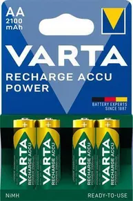 Akku, AA (Bleistift), 4x2100 mAh, vorgeladen, VARTA „Longlife Accu“